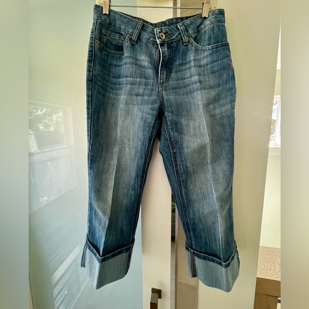 Merona Capri Cuffed Jeans Size 10